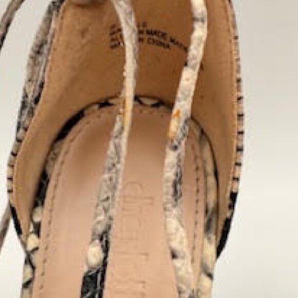 Charlotte Russe Faux Snake Print Lace-Up Stiletto Heels Women’s Size 8M - Picture 9 of 12